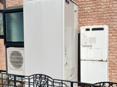【施工例】エコキュート⇒ガス熱源付給湯器の取替工事